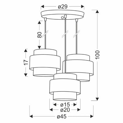 Люстра Candellux 33-18212 Rattan Бежевый (1721380910) недорого