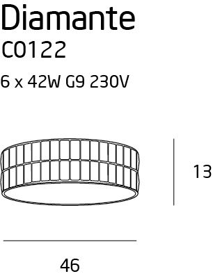 Люстра Diamante 46 Chrome (118865912) недорого