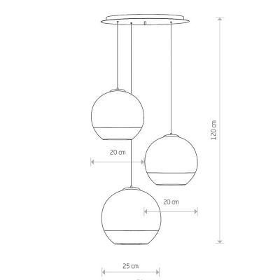 Люстра GLOBE PLUS III Хром (109725294) недорого