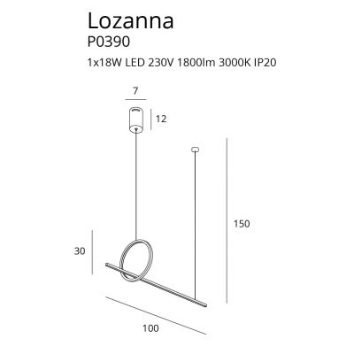 Люстра LOZANNA Gold (118865329) недорого
