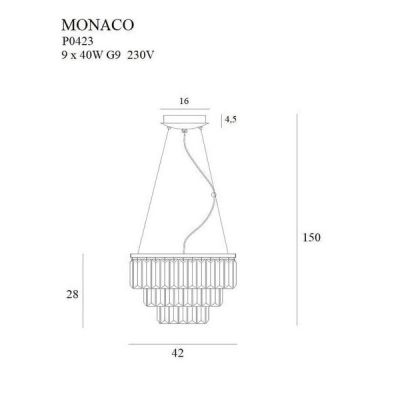 Люстра Monaco 42 Chrome (118866169) недорого