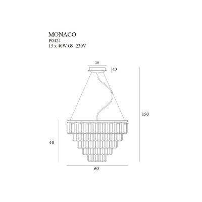 Люстра Monaco 60 Chrome (118866167) недорого