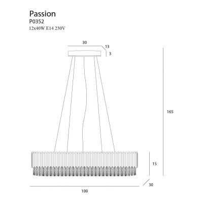 Люстра Passion Gold (118865264) дешево