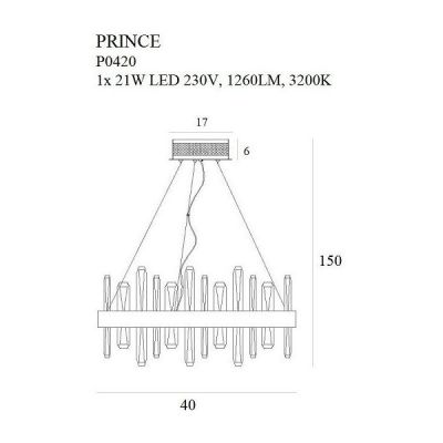 Люстра PRINCE 40 Gold (118873998) недорого