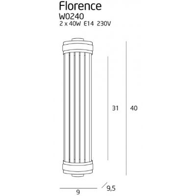 Настенный светильник FLORENCE Chrome (118865310) недорого