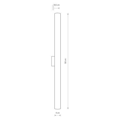 Настенный светильник Ice tube led LED М А Хром (109732365) недорого