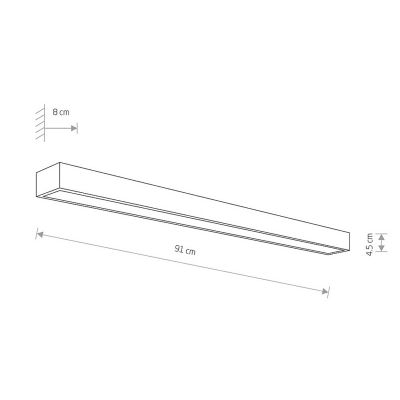 Настенный светильник KAGERA LED L Хром (109732393) дешево