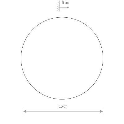 Настінний світильник Ring LED S Чорний (109727533) недорого