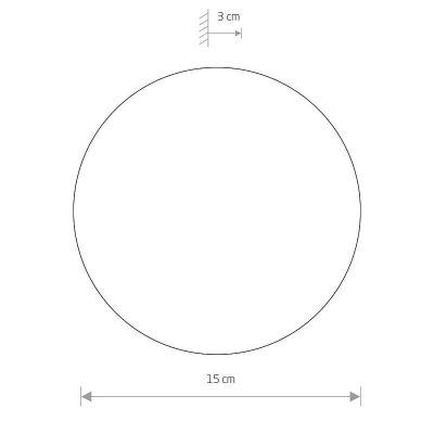Настенный светильник Ring LED S Коричневый (109727670) дешево
