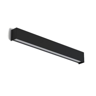 Настенный светильник Straight wall led S Черный (109727365)