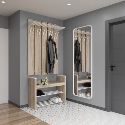 Настенное зеркало Монако 2 57х161 Белый (68976385) недорого