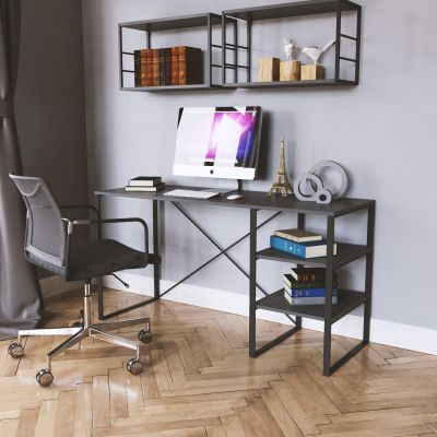 Письменный стол Ascet 140х50 ДСП Графит (93515222) недорого