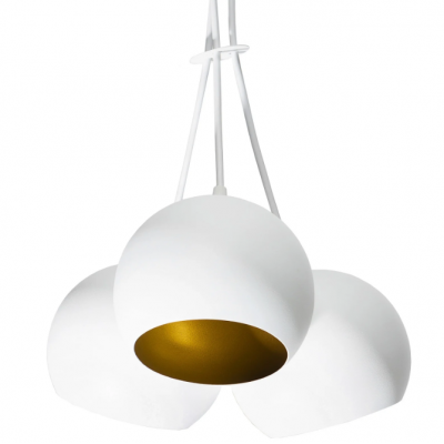 Подвесной светильник Bowl С150-3 White, Gold (111999184)