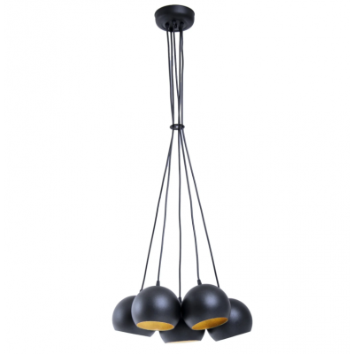 Подвесной светильник Bowl С150-5 Black, Gold (111999185)