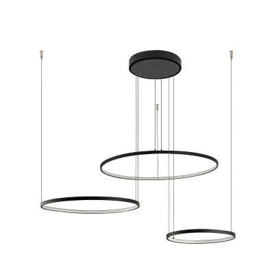 Подвесной светильник Circolo Led 3000K 3x45W Черный (109985013) недорого