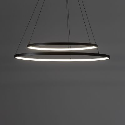 Підвісний світильник Circolo Led 4000K 2x35W Чорний (109985012) дешево