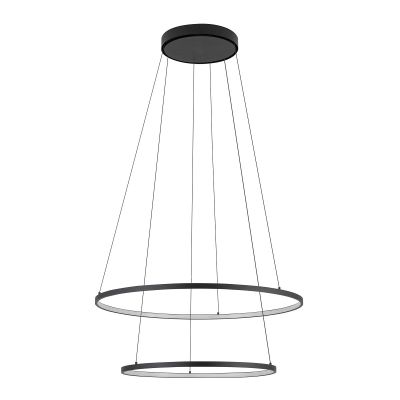 Підвісний світильник Circolo Led 4000K 2x35W Чорний (109985012)