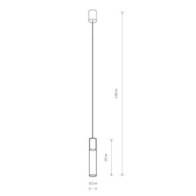 Подвесной светильник CYLINDER L Латунный (109725313) недорого