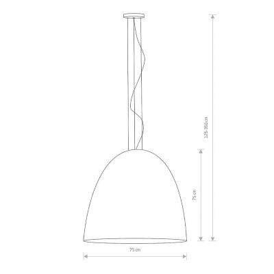 Подвесной светильник Egg ХL Черный, Золотой (109727702) недорого