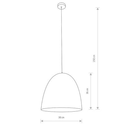 Подвесной светильник Egg М Белый, Золотой (109727711) недорого