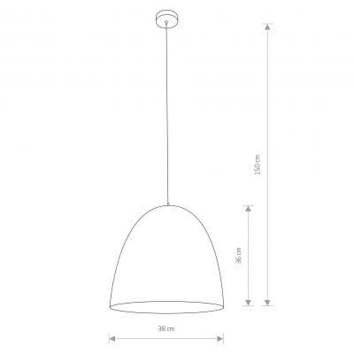 Подвесной светильник Egg М Черный, Медный (109746316) недорого