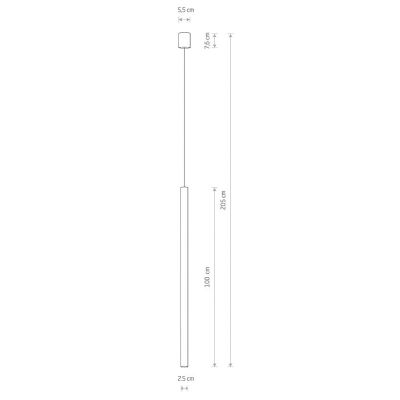 Підвісний світильник Laser 1000 Чорний (109725286) недорого