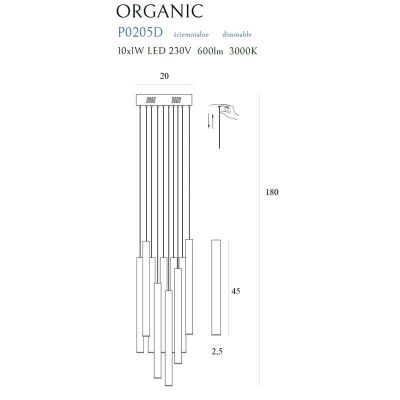 Подвесной светильник ORGANIC Іx10 Chrome (118866783) недорого