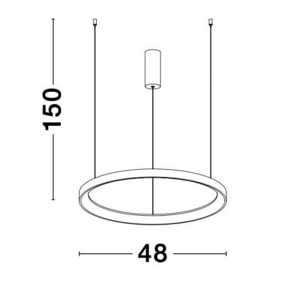 Подвесной светильник PERTINO D48 White (1591205126) недорого