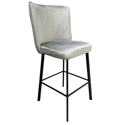 Полубарный стул Hilton Deluxe Velour 13, Черный (721222536)