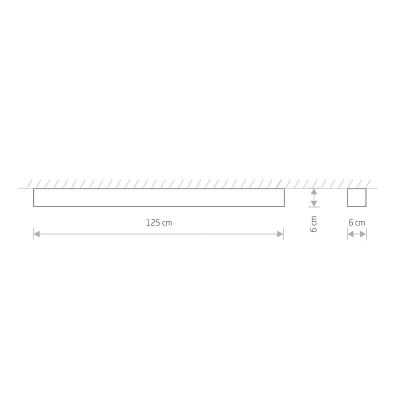 Стельовий світильник Soft led 120х6 Графітовий (109729911) недорого