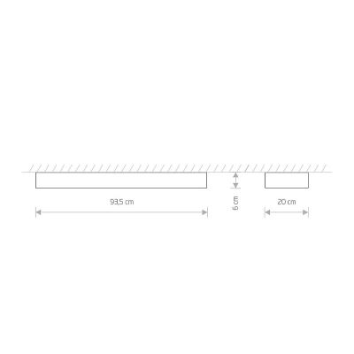 Стельовий світильник Soft led 90х20 Графітовий (109729909) недорого