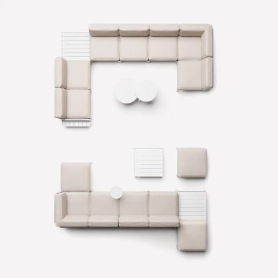 Пуф Maximo Pouf Perla, Gesso (131470293) с доставкой