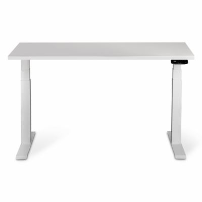 Комп'ютерний стіл Регульований ADAPWORK Smart 2 Motor Pro AdapDesk 136х66 36мм Crystal White, Snow White (1061489128)