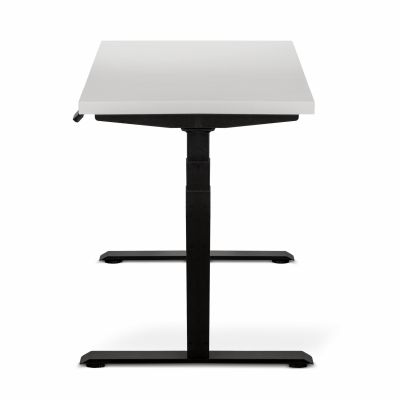 Комп'ютерний стіл Регульований ADAPWORK Smart 2 Motor Pro AdapDesk 136х66 36мм Crystal White, Space Black (1061489124) дешево