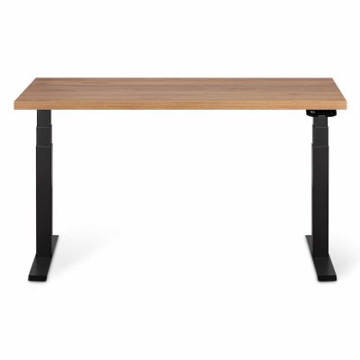 Комп'ютерний стіл Регульований ADAPWORK Smart 2 Motor Pro AdapDesk 136х66 36мм Golden Wood, Space Black (1061489127)