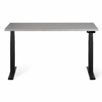 Комп'ютерний стіл Регульований ADAPWORK Smart 2 Motor Pro AdapDesk 136х66 36мм Smoky Gray, Space Black (1061489125)