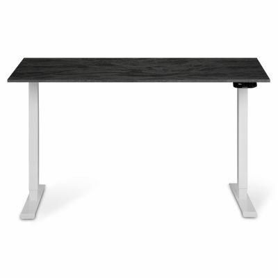 Комп'ютерний стіл Регульований ADAPWORK Smart 1 Motor AdapDesk 138х68 18мм Carbon Black, Snow White (1061488886)