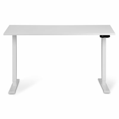 Комп'ютерний стіл Регульований ADAPWORK Smart 1 Motor AdapDesk 138х68 18мм Crystal White, Snow White (1061488884)