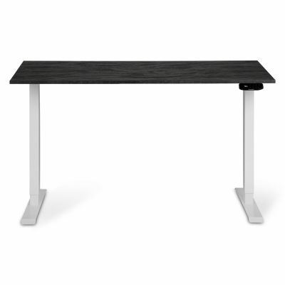 Комп'ютерний стіл Регульований ADAPWORK Smart 2 Motor AdapDesk 138х68 18мм Carbon Black, Snow White (1061489100)