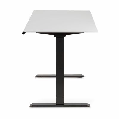 Комп'ютерний стіл Регульований ADAPWORK Smart 2 Motor AdapDesk 138х68 18мм Crystal White, Space Black (1061489096) дешево