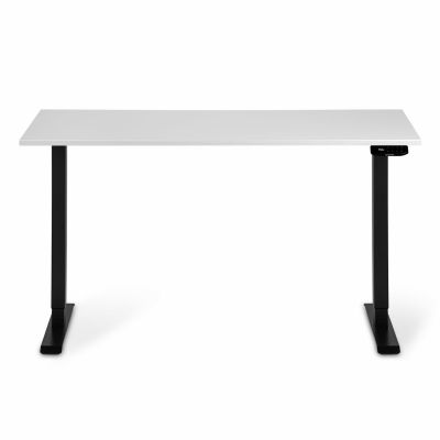 Комп'ютерний стіл Регульований ADAPWORK Smart 2 Motor AdapDesk 138х68 18мм Crystal White, Space Black (1061489096)