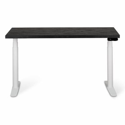 Комп'ютерний стіл Регульований ADAPWORK Smart 2 Motor Pro Max AdapDesk 136х66 36мм Carbon Black, Snow White (1061488895)