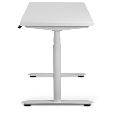 Комп'ютерний стіл Регульований ADAPWORK Smart 2 Motor Pro Max AdapDesk 136х66 36мм Crystal White, Snow White (1061488898) дешево