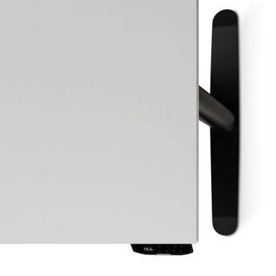 Комп'ютерний стіл Регульований ADAPWORK Smart 2 Motor Pro Max AdapDesk 136х66 36мм Crystal White, Space Black (1061488893) с доставкой