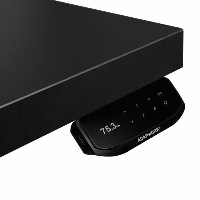 Комп'ютерний стіл Регульований ADAPWORK Smart 2 Motor Pro Max AdapDesk 136х66 36мм Deep Black, Space Black (1061488892) недорого