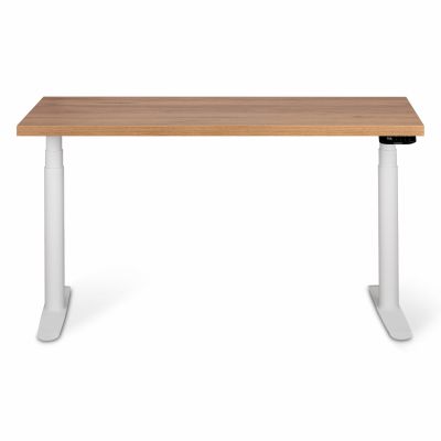 Комп'ютерний стіл Регульований ADAPWORK Smart 2 Motor Pro Max AdapDesk 136х66 36мм Golden Wood, Snow White (1061488894)
