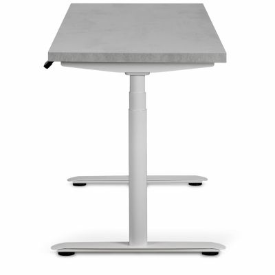 Комп'ютерний стіл Регульований ADAPWORK Smart 2 Motor Pro Max AdapDesk 136х66 36мм Smoky Gray, Snow White (1061488896) дешево