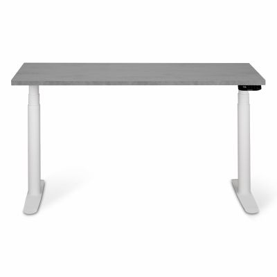 Комп'ютерний стіл Регульований ADAPWORK Smart 2 Motor Pro Max AdapDesk 136х66 36мм Smoky Gray, Snow White (1061488896)