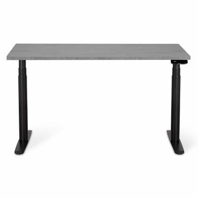 Комп'ютерний стіл Регульований ADAPWORK Smart 2 Motor Pro Max AdapDesk 136х66 36мм Smoky Gray, Space Black (1061488891)