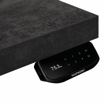 Комп'ютерний стіл Регульований ADAPWORK Smart 4L 2 Motor AdapDesk 136х66 36 мм Carbon Black, Snow White (1061489108) недорого